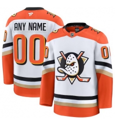 Men Women Youth Anaheim Ducks Custom White 2022 23 Reverse Stitched Jersey