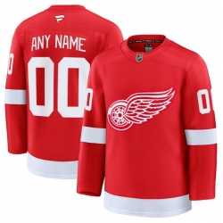 Men Women Youth Detroit Red Wings Fanatics Red Home Premium Custom Jersey