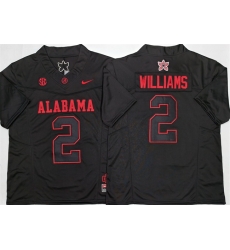 Men Alabama Crimson Tide 2 Ryan Williams Black 2026 F U S E Stitched Football Jersey