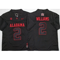 Men Alabama Crimson Tide 2 Ryan Williams Black 2026 F U S E Stitched Football Jersey