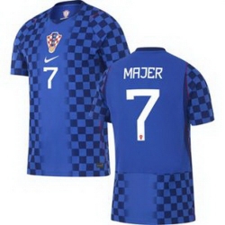 Men 7 Croatia Lovro Majer Away Replica World Cup   2