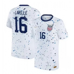 Men United States ACTIVE PLAYER Custom White 2023 Home Jersey