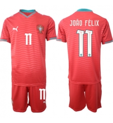 Portugal 2026 FIFA World Cup Soccer Jersey Red #11 JOAO FELIX