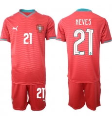 Portugal 2026 FIFA World Cup Soccer Jersey Red #21 NEVES