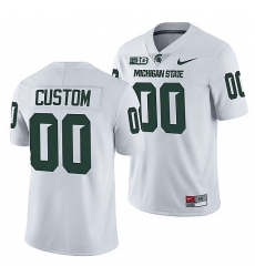 Michigan State Spartans Custom White College Football Men Jersey Michigan State Spartans Custom White College Football Men Jersey