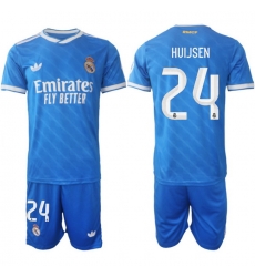 Men Real Madrid 2026 Soccer Jerseys Blue #24 HUIJSEN Men Real Madrid 2026 Soccer Jerseys Blue #24 HUIJSEN