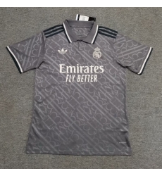 Men Real Madrid Gray Soccer Jersey
