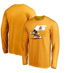 Los Angeles Lakers Men Long T Shirt 008 Los Angeles Lakers Men Long T Shirt 008