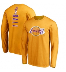 Los Angeles Lakers Men Long T Shirt 010 Los Angeles Lakers Men Long T Shirt 010