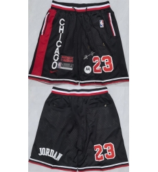 Men Chicago Bulls 23 Michael Jordan Black 2025 Shorts Men Chicago Bulls 23 Michael Jordan Black 2025 Shorts