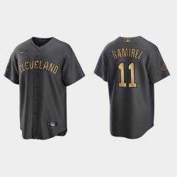 Men Jose Ramirez Guardians 2022 Mlb All Star Game Charcoal  Jersey