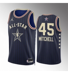Men 2024 All Star 45 Donovan Mitchell Navy Stitched Basketball Jersey Men 2024 All Star 45 Donovan Mitchell Navy Stitched Basketball Jersey