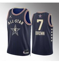 Men 2024 All Star 7 Jaylen Brown Navy Stitched Basketball Jersey Men 2024 All Star 7 Jaylen Brown Navy Stitched Basketball Jersey