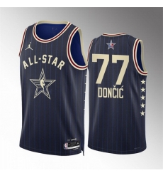 Men 2024 All Star 77 Luka Doncic Navy Stitched Basketball Jersey Men 2024 All Star 77 Luka Doncic Navy Stitched Basketball Jersey