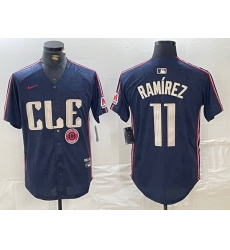 Men Cleveland Guardians 11 Jose Ramirez Navy 2024 City Connect Limited Stitched Baseball Jersey 5 Men Cleveland Guardians 11 Jose Ramirez Navy 2024 City Connect Limited Stitched Baseball Jersey 5