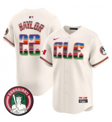 Men Cleveland Guardians 22 Josh Naylor Cream Mexico Vapor Premier Limited Stitched Baseball Jersey Men Cleveland Guardians 22 Josh Naylor Cream Mexico Vapor Premier Limited Stitched Baseball Jersey