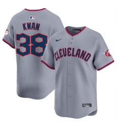 Men Cleveland Guardians 38 Steven Kwan Grey 2025 Alternate Limited Stitched Baseball Jersey Men Cleveland Guardians 38 Steven Kwan Grey 2025 Alternate Limited Stitched Baseball Jersey