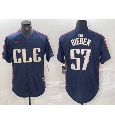Men Cleveland Guardians 57 Shane Bieber Navy 2024 City Connect Limited Stitched Baseball Jersey 2 Men Cleveland Guardians 57 Shane Bieber Navy 2024 City Connect Limited Stitched Baseball Jersey 2
