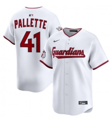 Men Cleveland Guardians Nike White Home Limited Jersey Pallette Peyton 41