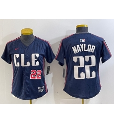 Women Cleveland Guardians 22 Josh Naylor Navy 2024 City Connect Limited Stitched jerseys 1 Women Cleveland Guardians 22 Josh Naylor Navy 2024 City Connect Limited Stitched jerseys 1