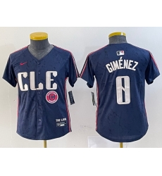 Youth Cleveland Guardians 0 Andres Gimenez Navy 2024 City Connect Limited Stitched Baseball Jersey 2 Youth Cleveland Guardians 0 Andres Gimenez Navy 2024 City Connect Limited Stitched Baseball Jersey 2