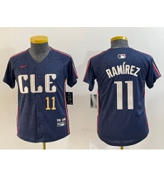 Youth Cleveland Guardians 11 Jose Ramirez Navy 2024 City Connect Limited Stitched Baseball Jersey 3 Youth Cleveland Guardians 11 Jose Ramirez Navy 2024 City Connect Limited Stitched Baseball Jersey 3