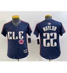 Youth Cleveland Guardians 22 Josh Naylor Navy 2024 City Connect Limited Stitched jerseys 7 Youth Cleveland Guardians 22 Josh Naylor Navy 2024 City Connect Limited Stitched jerseys 7