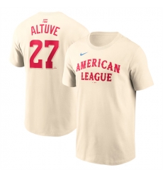 Men American League 27 Jose Altuve Cream 2024 All Star Name 26 Number T Shirt Men American League 27 Jose Altuve Cream 2024 All Star Name 26 Number T Shirt