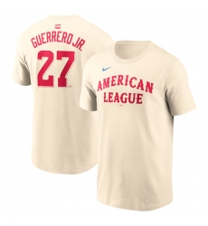 Men American League 27 Vladimir Guerrero Jr Cream 2024 All Star Name 26 Number T Shirt Men American League 27 Vladimir Guerrero Jr Cream 2024 All Star Name 26 Number T Shirt