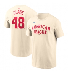 Men American League 48 Emmanuel Clase Cream 2024 All Star Name 26 Number T Shirt Men American League 48 Emmanuel Clase Cream 2024 All Star Name 26 Number T Shirt