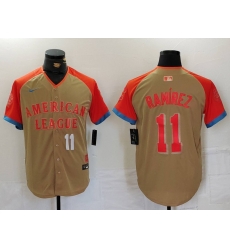 Men American League 11 Jos E9 Ram EDrez Cream 2024 All Star Limited Stitched Jersey 2 Men American League 11 Jos E9 Ram EDrez Cream 2024 All Star Limited Stitched Jersey 2