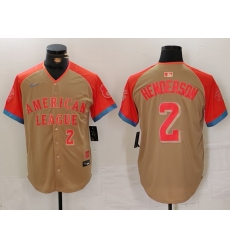 Men American League 2 Gunnar Henderson Cream 2024 All Star Elite Stitched Baseball Jersey Men American League 2 Gunnar Henderson Cream 2024 All Star Elite Stitched Baseball Jersey