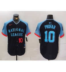 Men National League 10 Jurickson Profar Navy 2024 All Star Limited Stitched Baseball Jersey 2 Men National League 10 Jurickson Profar Navy 2024 All Star Limited Stitched Baseball Jersey 2