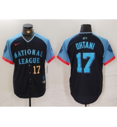 Men National League 17 Shohei Ohtani Navy 2024 All Star Elite Stitched Baseball Jersey 3 Men National League 17 Shohei Ohtani Navy 2024 All Star Elite Stitched Baseball Jersey 3