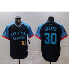 Men National League 30 Paul Skenes Navy 2024 All Star Limited Stitched Baseball Jersey 5 Men National League 30 Paul Skenes Navy 2024 All Star Limited Stitched Baseball Jersey 5