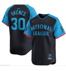 Men National League 30 Paul Skenes Navy 2024 All Star Limited Stitched Baseball Jersey Men National League 30 Paul Skenes Navy 2024 All Star Limited Stitched Baseball Jersey