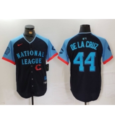 Men National League 44 Elly De La Cruz Navy 2024 All Star Limited Stitched Baseball Jersey 8 Men National League 44 Elly De La Cruz Navy 2024 All Star Limited Stitched Baseball Jersey 8
