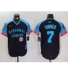 Men National League 7 Trea Turner Navy 2024 All Star Limited Stitched Baseball Jersey 1 Men National League 7 Trea Turner Navy 2024 All Star Limited Stitched Baseball Jersey 1