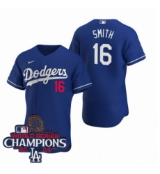 Men Nike Los Angeles Dodgers Will Smith #16 Blue Flex Base 2024 World Series Champions Stitched MLB Jersey Men Nike Los Angeles Dodgers Will Smith #16 Blue Flex Base 2024 World Series Champions Stitched MLB Jersey