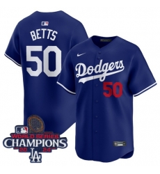 Youth Nike Los Angeles Dodgers Mookie Betts #50 Blue Flex Base 2024 World Series Champions Stitched MLB Jersey Youth Nike Los Angeles Dodgers Mookie Betts #50 Blue Flex Base 2024 World Series Champions Stitched MLB Jersey