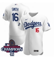 Youth Nike Los Angeles Dodgers Will Smith #16 White Flex Base 2024 World Series Champions Stitched MLB Jersey Youth Nike Los Angeles Dodgers Will Smith #16 White Flex Base 2024 World Series Champions Stitched MLB Jersey
