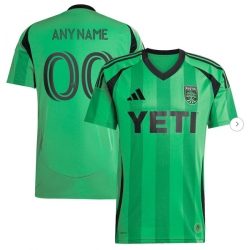 Mens Austin FC adidas Green 2025 The Heartbeat Kit Replica Custom Jersey