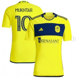 Mens Nashville SC Hany Mukhtar adidas Yellow 2024 The 615 Kit Replica Player Jersey