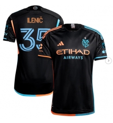 Men's New York City FC Mitja Ilenič adidas Black 2024 24 7 Kit Authentic Player Jersey Men's New York City FC Mitja Ilenič adidas Black 2024 24 7 Kit Authentic Player Jersey