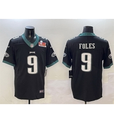 Men Philadelphia Eagles 9 Nick Foles Black 2025 Super Bowl LIX Patch Vapor Untouchable Limited Stitched Football Jersey Men Philadelphia Eagles 9 Nick Foles Black 2025 Super Bowl LIX Patch Vapor Untouchable Limited Stitched Football Jersey