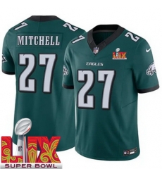 Men Philadelphia Eagles Quinyon Mitchell #27 Green 2024 2025 Super Bowl LIX F U S E Stitched NFL Jersey Men Philadelphia Eagles Quinyon Mitchell #27 Green 2024 2025 Super Bowl LIX F U S E Stitched NFL Jersey