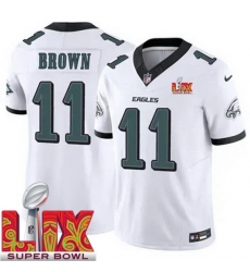 Youth Philadelphia Eagles A.J. Brown #11 White 2024 2025 Super Bowl LIX F U S E Stitched NFL Jersey Youth Philadelphia Eagles A.J. Brown #11 White 2024 2025 Super Bowl LIX F U S E Stitched NFL Jersey