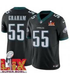 Youth Philadelphia Eagles Brandon Graham #55 Black 2024 2025 Super Bowl LIX F U S E Stitched NFL Jersey Youth Philadelphia Eagles Brandon Graham #55 Black 2024 2025 Super Bowl LIX F U S E Stitched NFL Jersey
