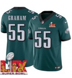 Youth Philadelphia Eagles Brandon Graham #55 Green 2024 2025 Super Bowl LIX F U S E Stitched NFL Jersey Youth Philadelphia Eagles Brandon Graham #55 Green 2024 2025 Super Bowl LIX F U S E Stitched NFL Jersey