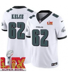 Youth Philadelphia Eagles Jason Kelce #62 White 2024 2025 Super Bowl LIX F U S E Stitched NFL Jersey Youth Philadelphia Eagles Jason Kelce #62 White 2024 2025 Super Bowl LIX F U S E Stitched NFL Jersey